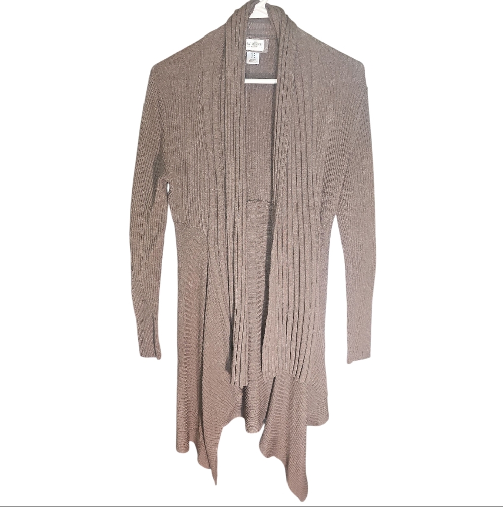 Motherhood Taupe Open Front Cardigan